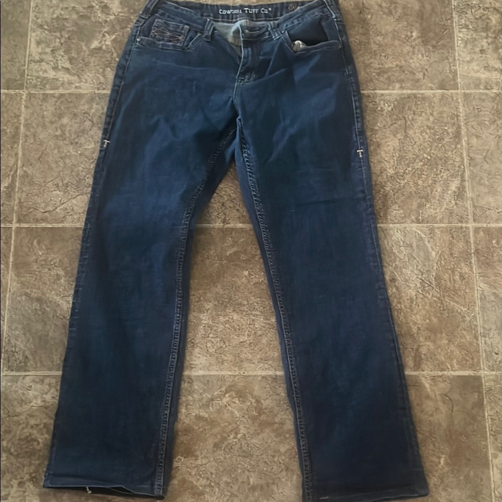 Cowgirl Tuff Dark Blue Denim Jeans